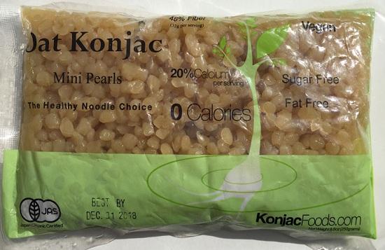Konjac Shirataki Oat Mini Pearls 8.8oz ( 24 Bags)