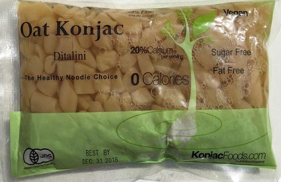 Konjac Shirataki Oat Ditalini Pasta 8.8oz ( 24 Bags)