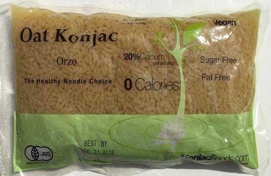 Konjac Shirataki Oat Orzo Pasta 8.8oz ( 24 Bags)