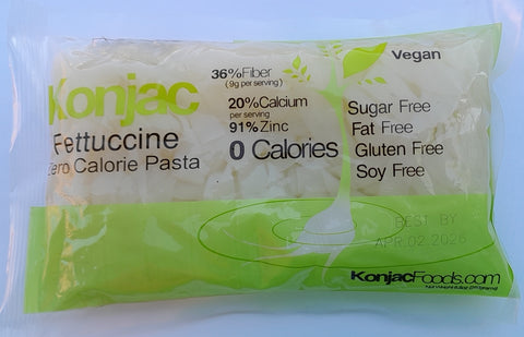 Konjac Shirataki Fettuccine Pasta (with zinc yeast) 8.8 oz - 15 Bags