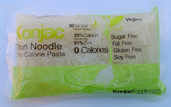 Konjac Shirataki Thin Noodles (with zinc yeast) 8.8 oz (15 Bag)