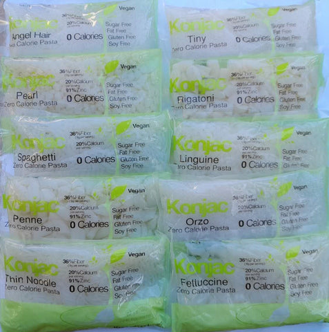Konjac Noodles Variety Pack 15 bag (10 variety)