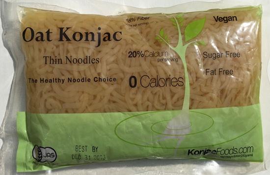 Konjac Shirataki Oat Thin Noodles 8.8oz ( 24 Bags)