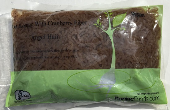 Konjac Shirataki Oat Cranberry Fiber Pasta - Angel Hair 8.8oz (Pack of 24)