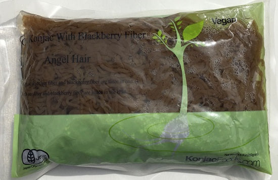Konjac Shirataki Oat Blackberry Fiber Pasta - Angel Hair 8.8oz (Pack of 24)